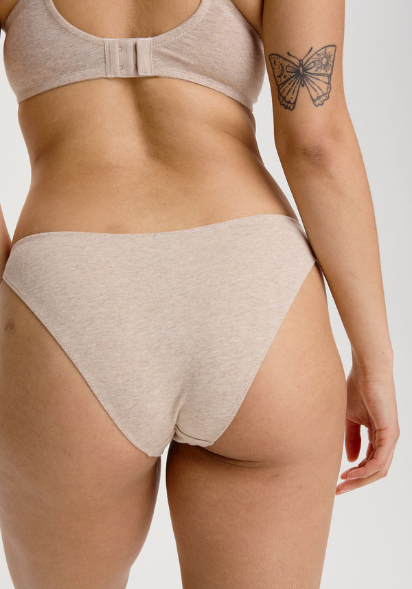 model is wearing an M panty - nude the cotton low rise bikini