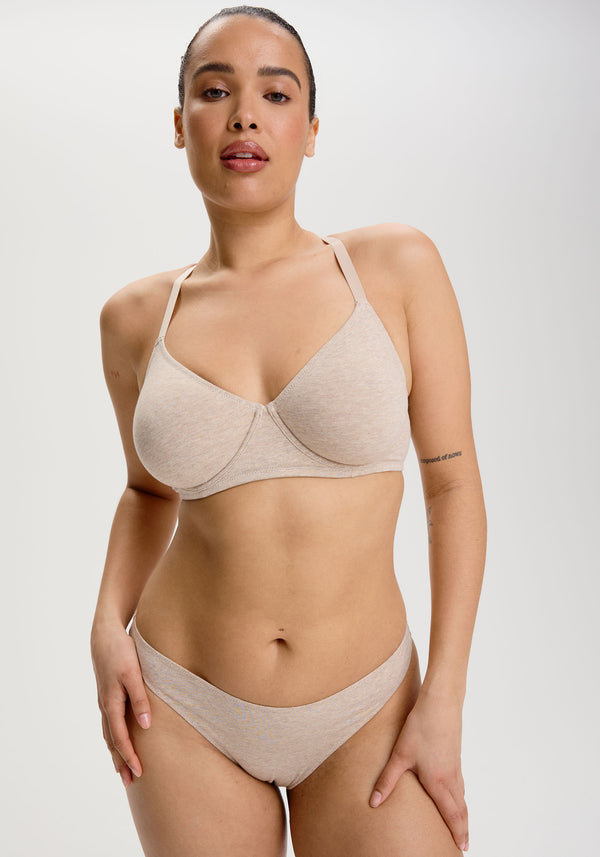 model is wearing an M panty - nude the cotton low rise bikini
