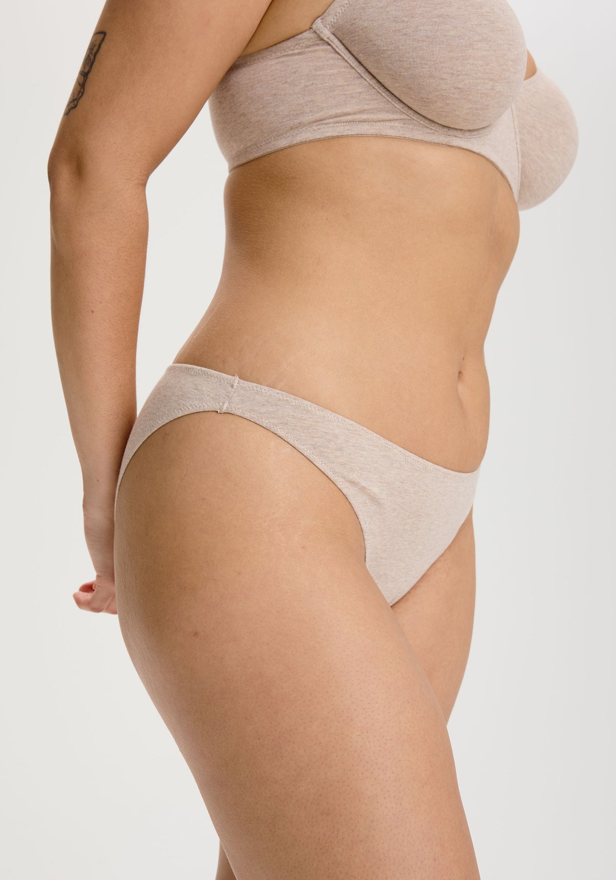 model is wearing an M panty - nude the cotton low rise bikini