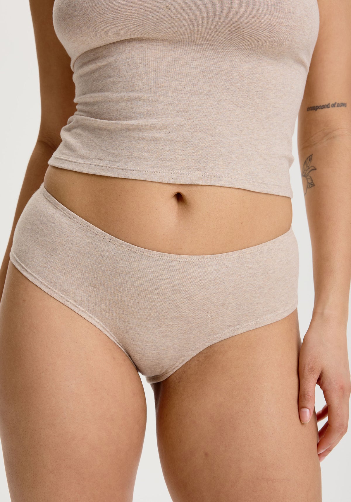 model is wearing an M panty - nude the cotton hipster