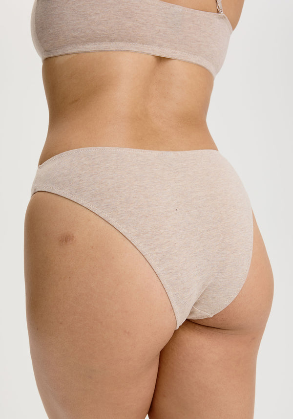 model is wearing an M panty - nude the cotton high leg bikini