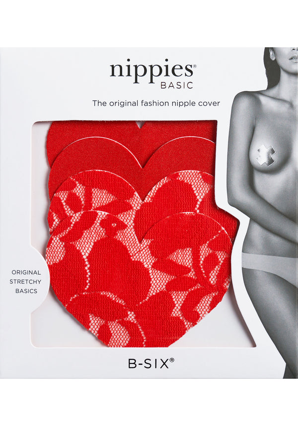 - red nippies heart nipple covers