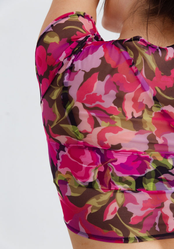 model is wearing an M top-multi gaia crop top