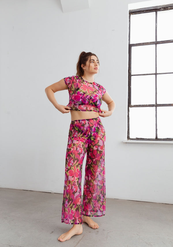 model is wearing an M top-multi gaia crop top