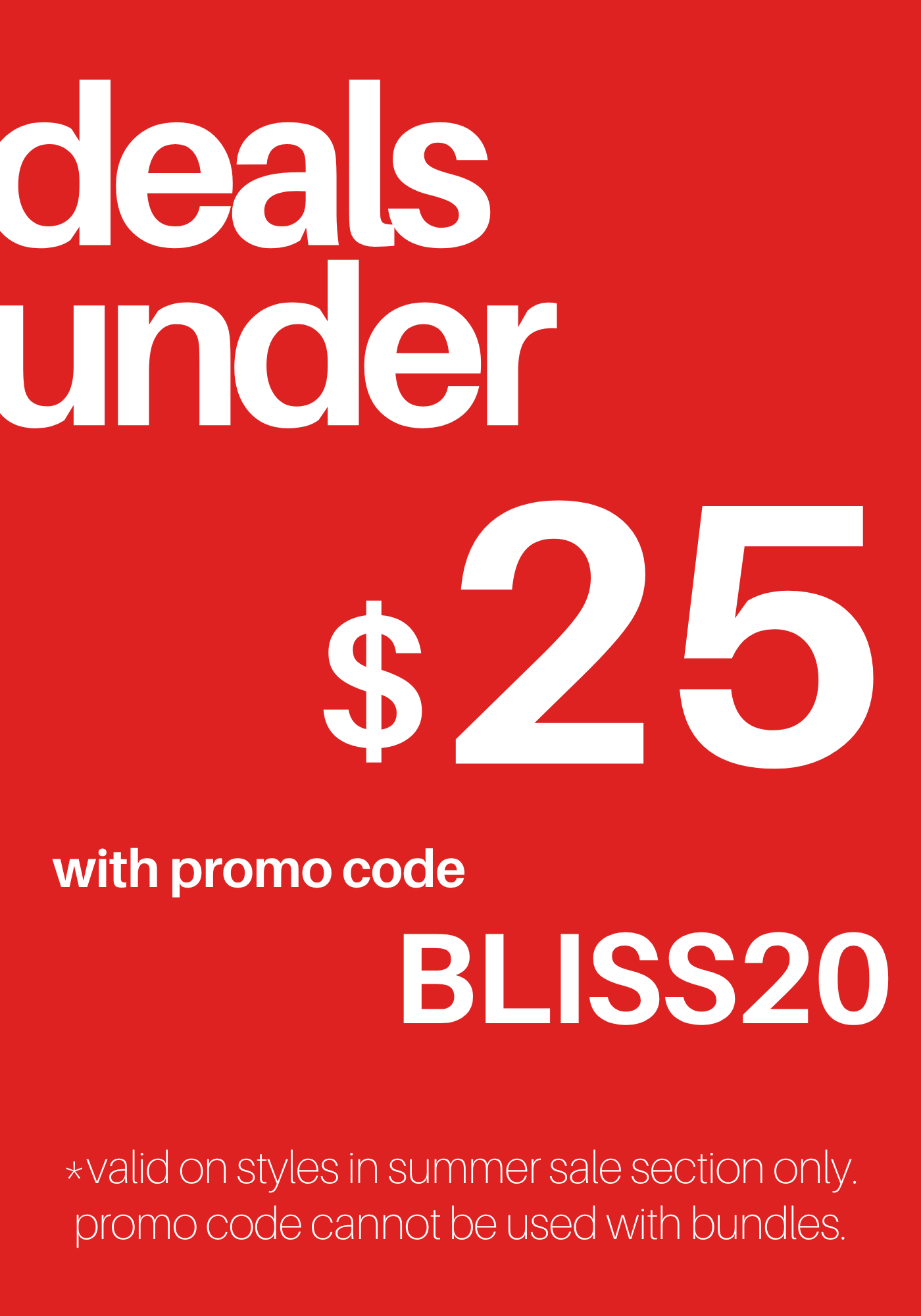 deals under $25