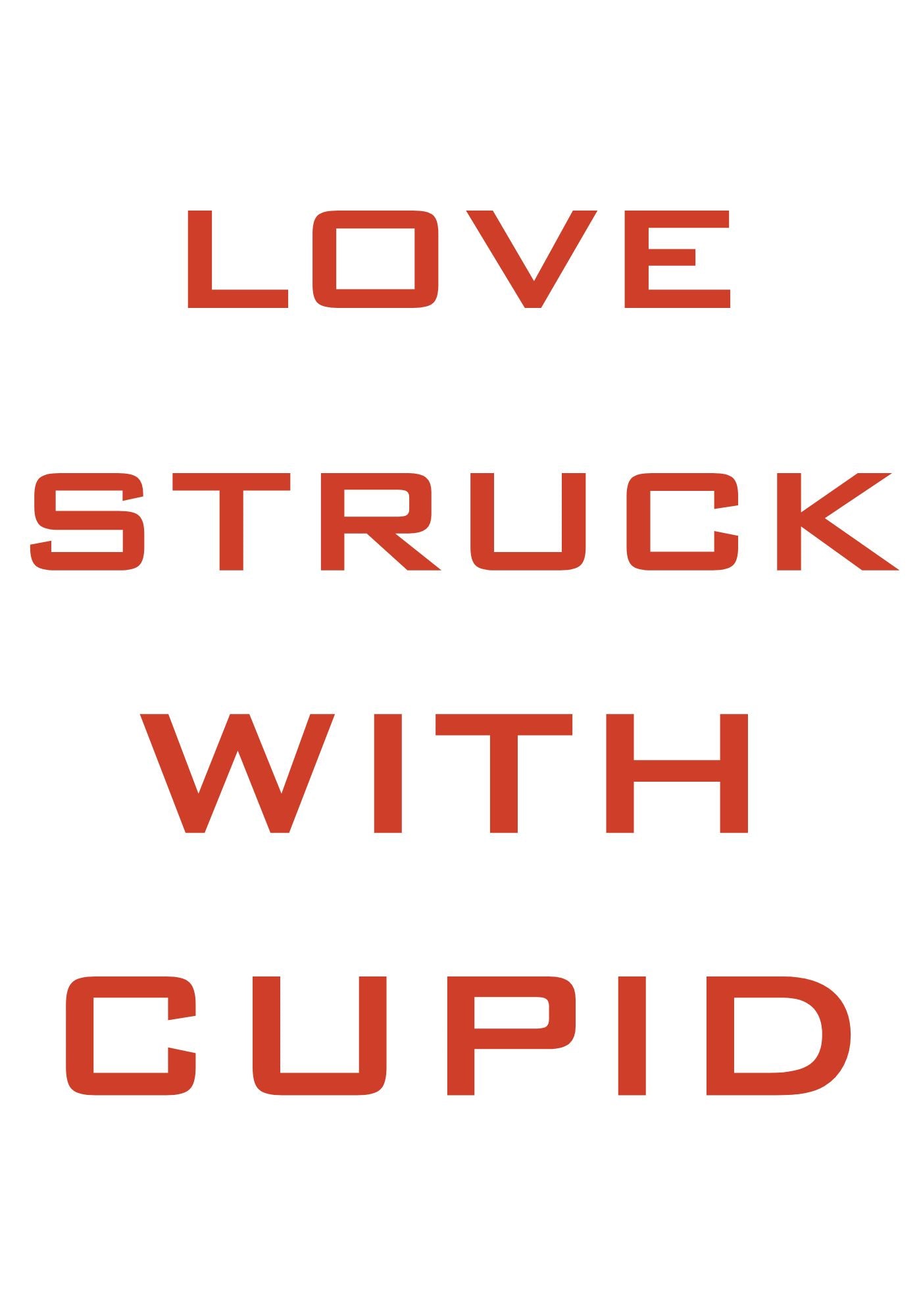 love struck with cupid