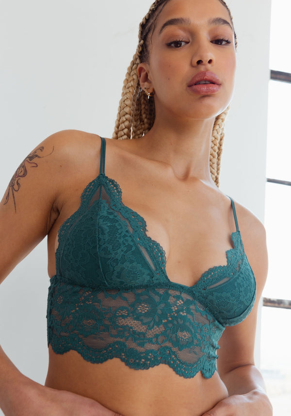 blush lingerie Cami Courte Maze Pour Femmes Paon