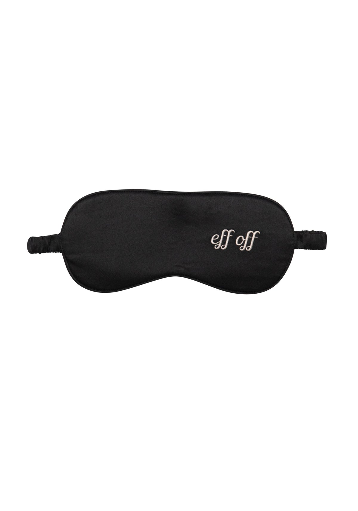 model is wearing an O/S sleep mask-black play sleep mask