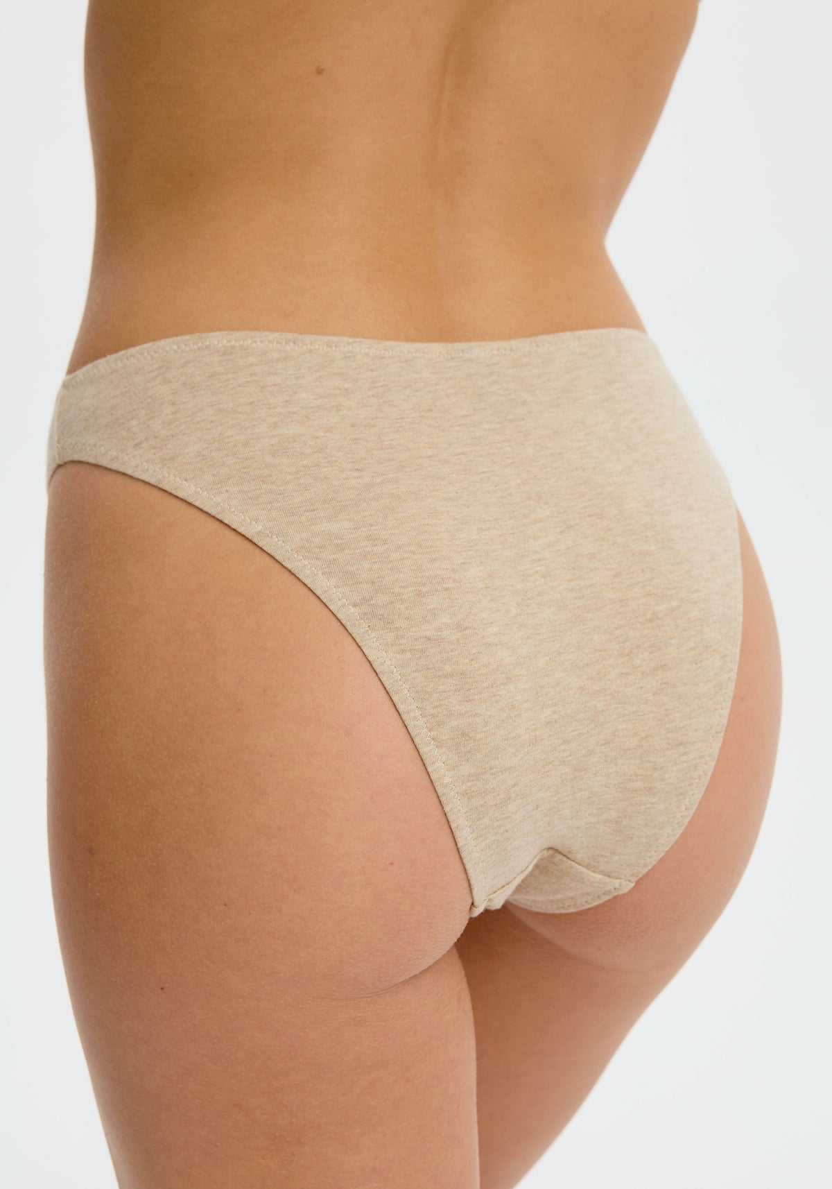 model is wearing an XS panty - nude the cotton high leg bikini