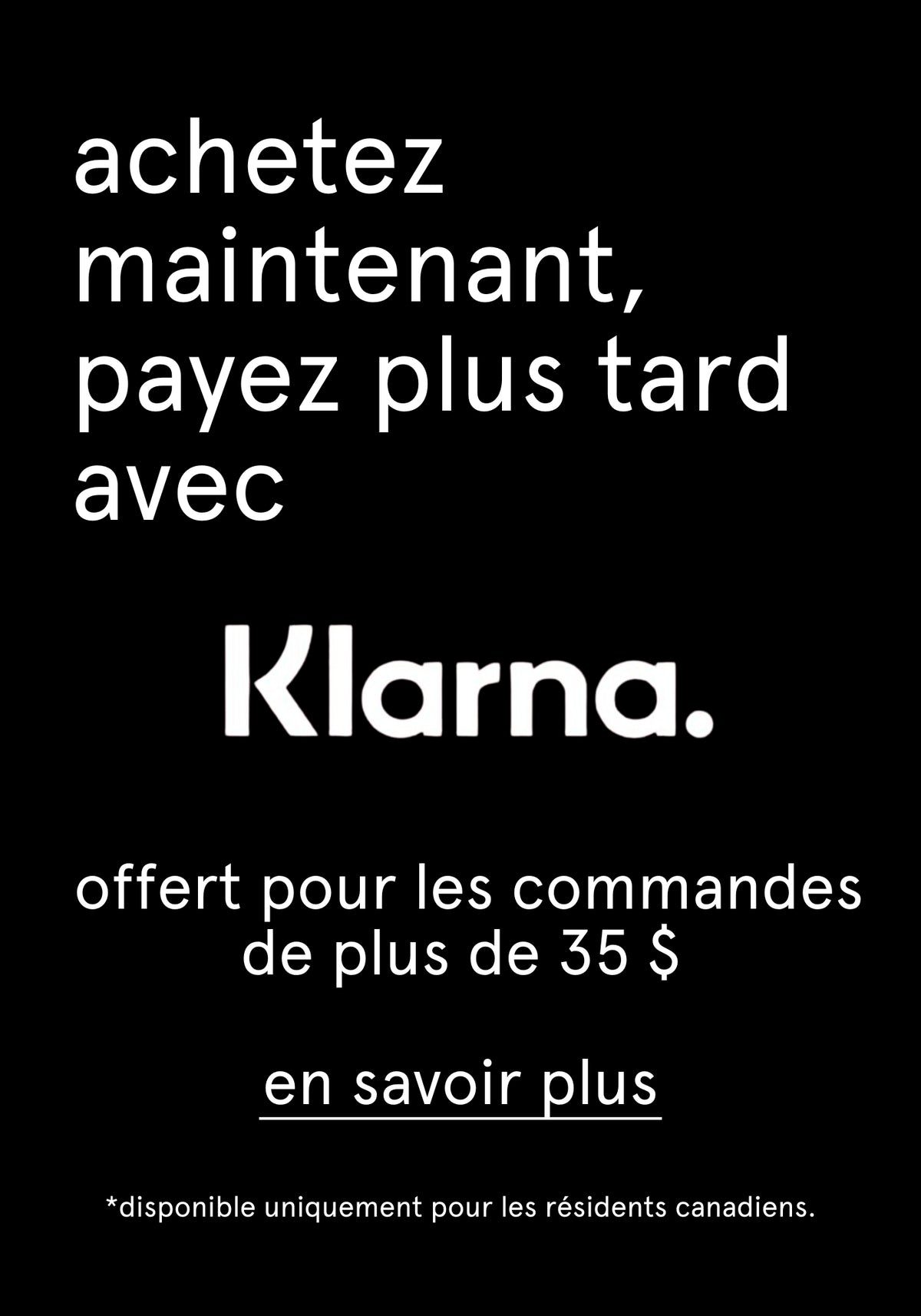 - promo block static - klarna general