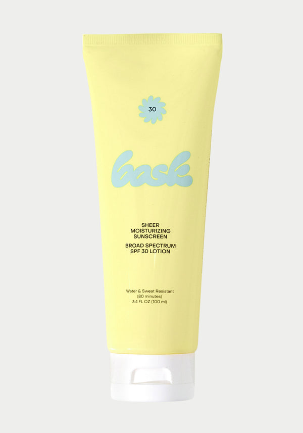 apply sunscreen along the body or face 15 minutes before sun exposure. reapply after 80 minutes of heavy sweating and swimming. remember to continuously apply at least every two hours when under the sun. -  bask suncare sheer moisturizing spf lotion