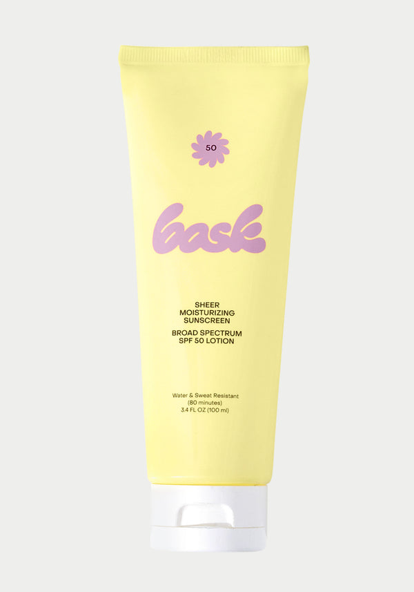 apply sunscreen along the body or face 15 minutes before sun exposure. reapply after 80 minutes of heavy sweating and swimming. remember to continuously apply at least every two hours when under the sun. -  bask suncare sheer moisturizing spf lotion