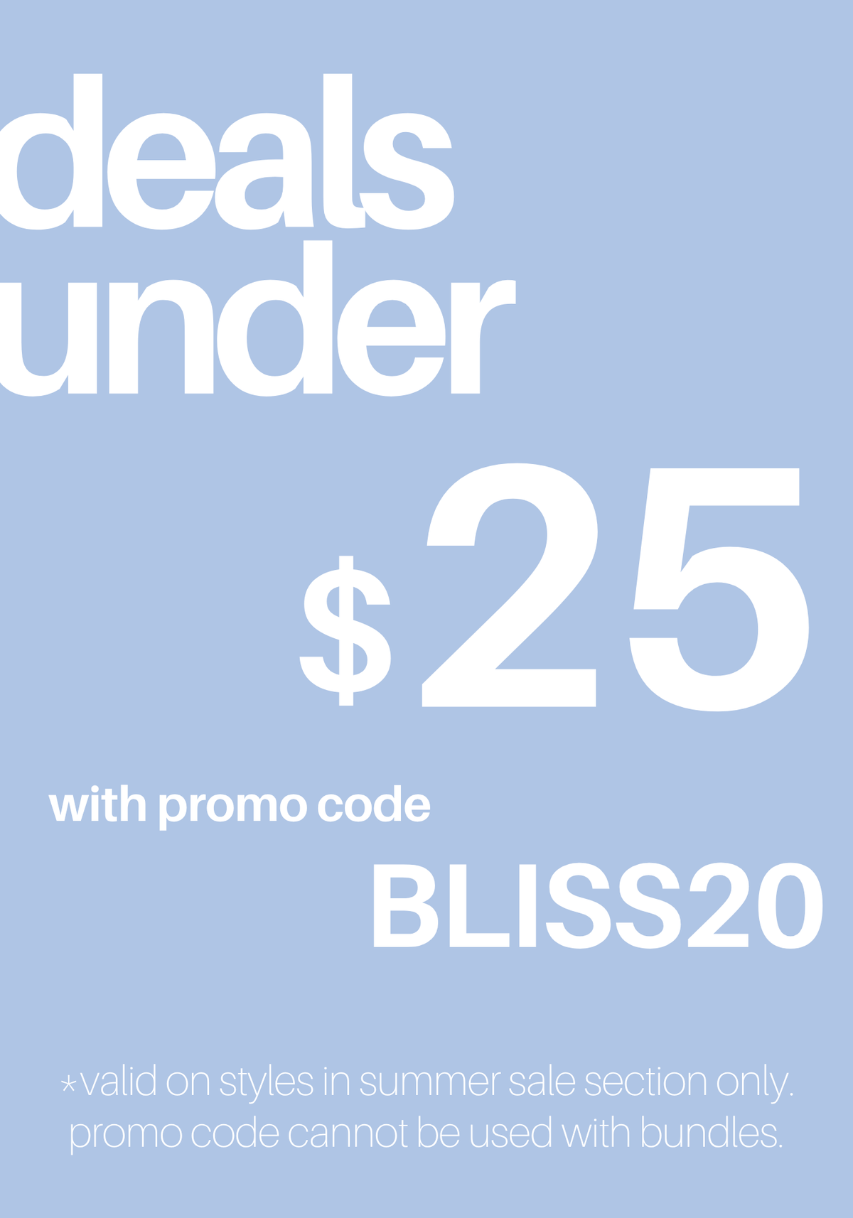 promo block static - 6/11/2026 summer sale - deals under $25