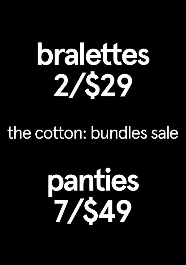 promo block static - the cotton bundles sale - shop now blocks