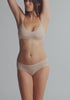 model is wearing an S panty - nude the micro lace trim hipster