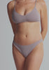 model is wearing an S panty - grey the cotton low rise bikini