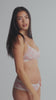 model is wearing an S panty - multi,pink the micro lace trim hipster