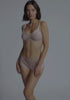 model is wearing an XS panty - pink bijou tap short