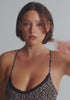 model is wearing an S panty - black,multi the micro lace trim hipster