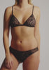 model is wearing an O/S mask - black deception mask