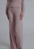 model is wearing an XS pant - pink whisper bamboo pant