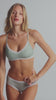 model is wearing an XS panty - green,multi the micro lace trim hipster