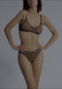 model is wearing an XS panty - multi the mesh high leg bikini