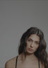 model is wearing a size 32D bra-black the cotton unlined molded bra