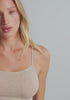 model is wearing an XS cami - nude the cotton cami